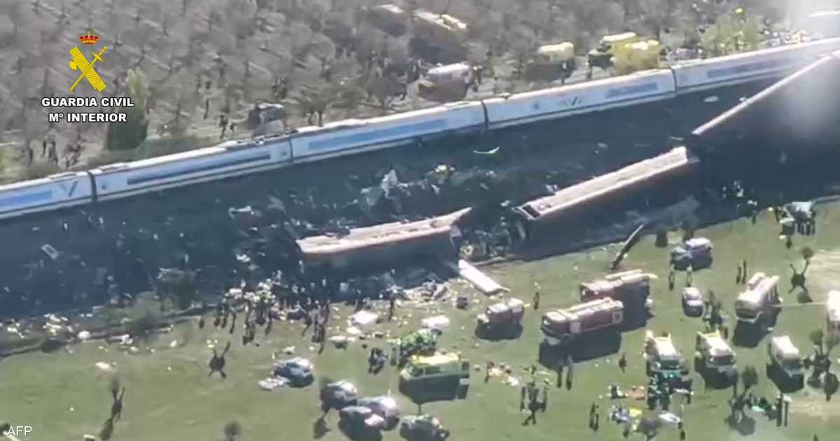 الحصيلة القتلى في اصطدام قطاري في إسبانيا ترتفع إلى 31 شخصاً