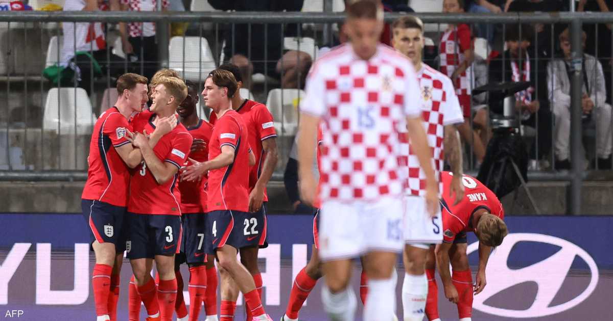 إنجلترا تغلب على كرواتيا بسبعة أهداف نظيفة في الجولة الثالثة من المجموعة.